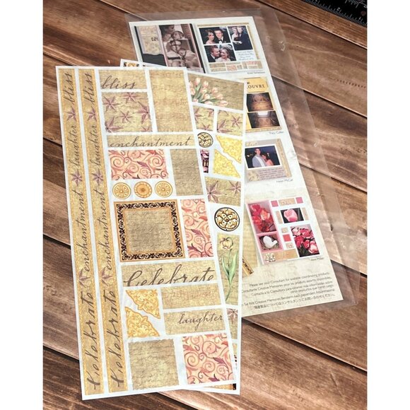 CREATIVE MEMORIES GREAT LENGTHS STICKERS FORMAL AFFAIR 06303240 - Picture 1 of 8